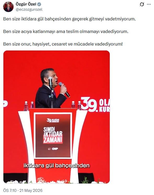 CHP lideri Özgür Özel, 'mutlak