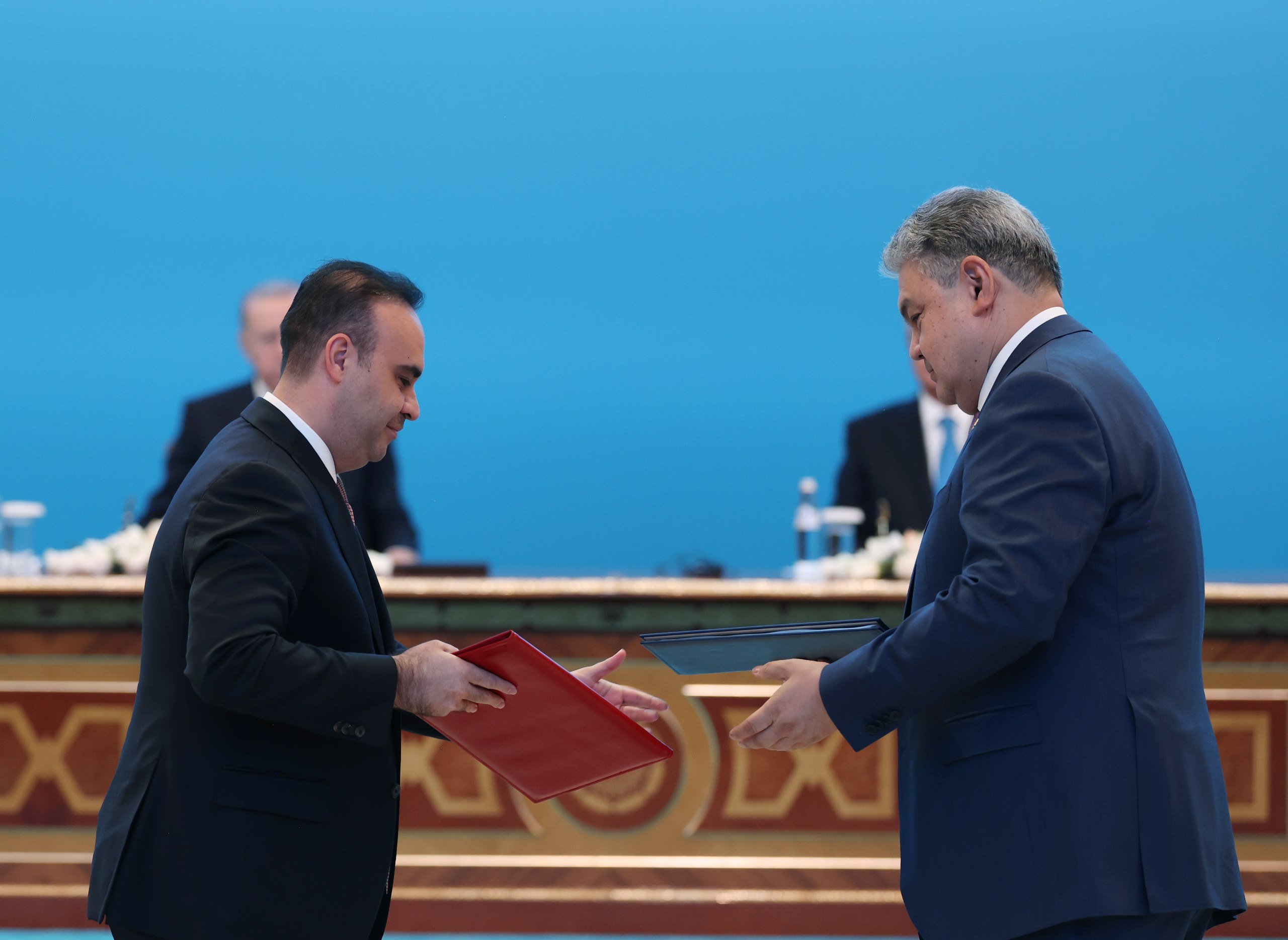 Cumhurbaşkanı Erdoğan ve Tokayev,