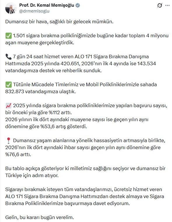 Sağlık Bakanı Kemal Memişoğlu, 1501