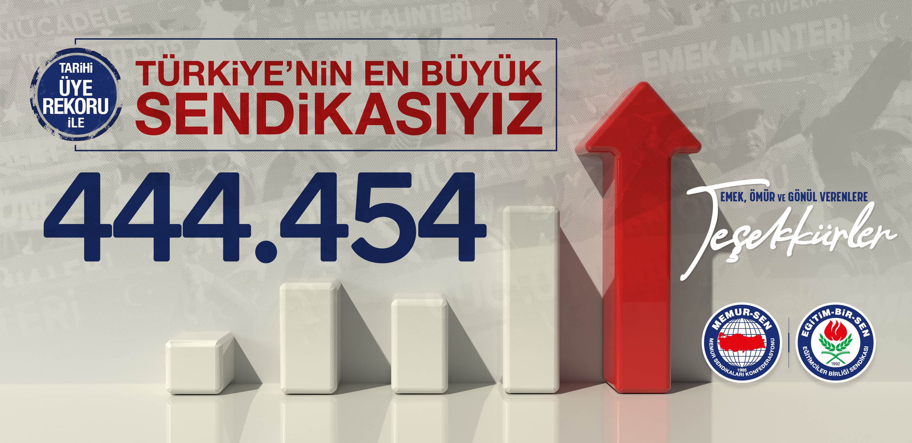 Eğitim-Bir-Sen, üye sayısını 444 bin