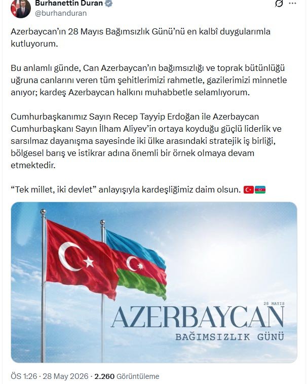 İletişim Başkanı Burhanettin Duran, 28