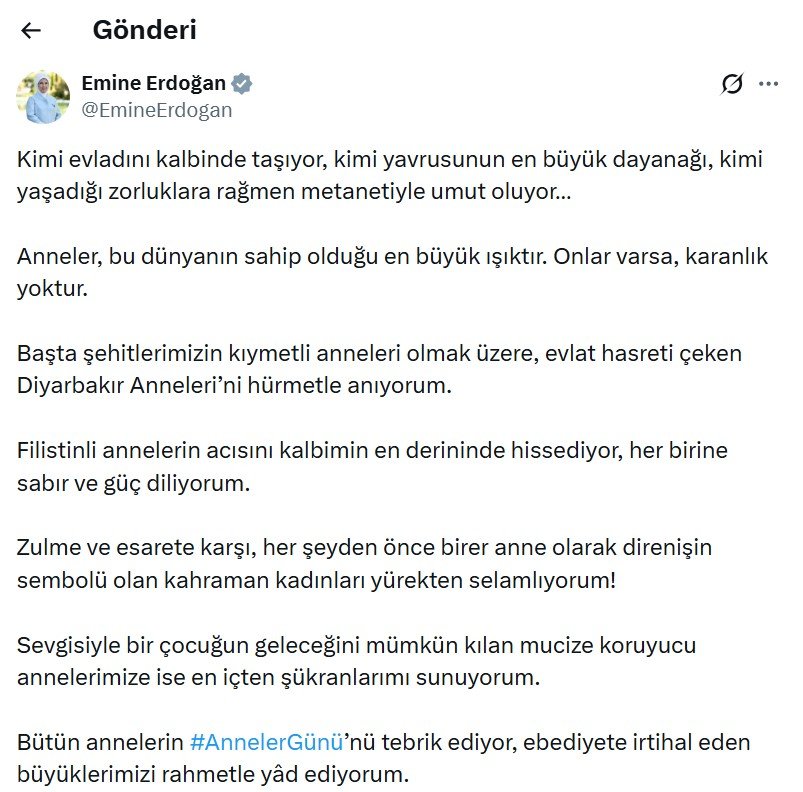 Cumhurbaşkanı Erdoğan'ın eşi Emine Erdoğan,