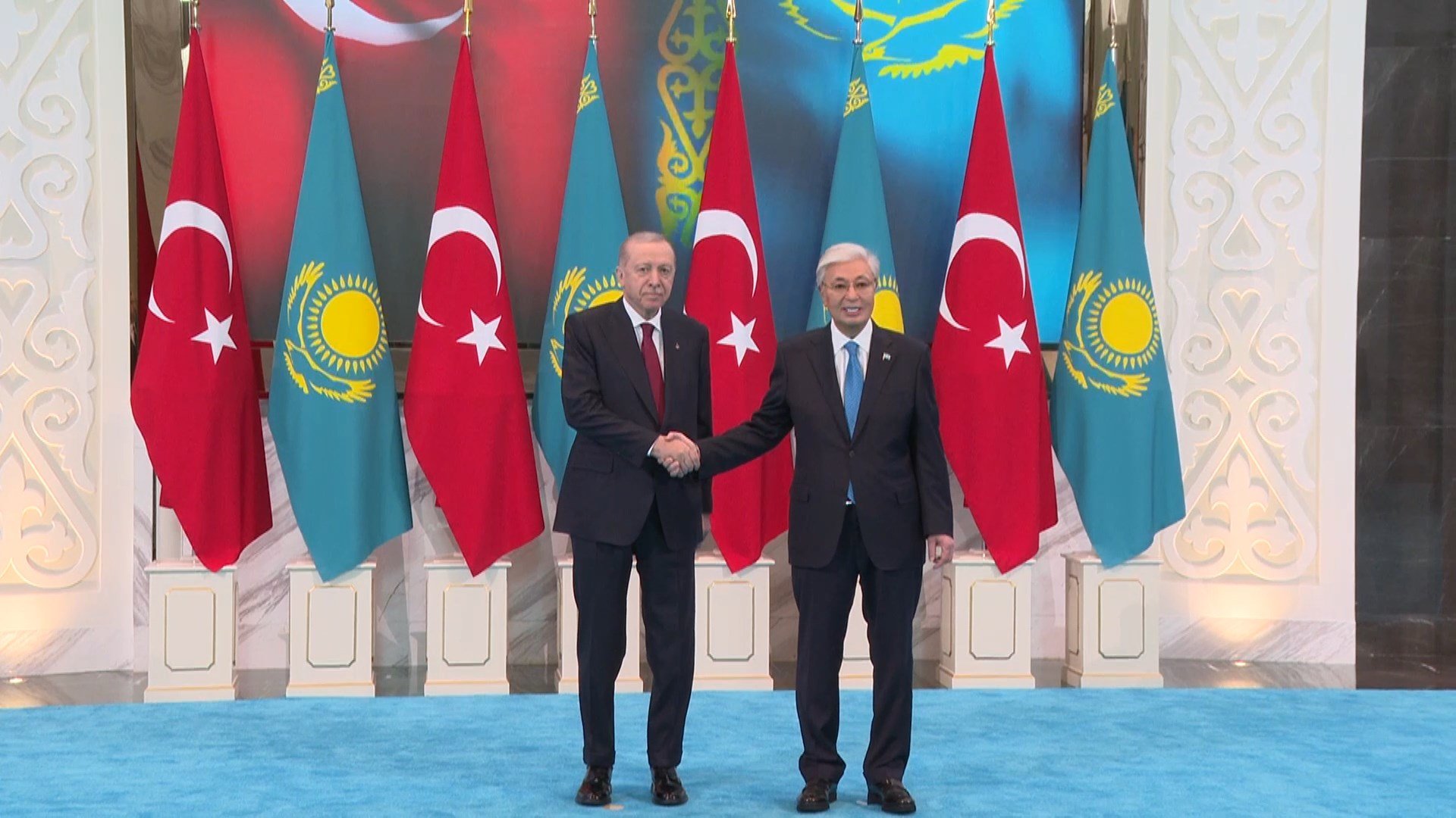 Cumhurbaşkanı Erdoğan, Kazakistan ziyaretinde Cumhurbaşkanı