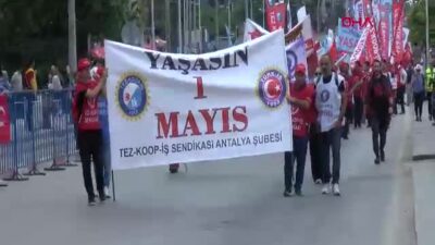 Antalya'da 1 Mayıs Emek ve