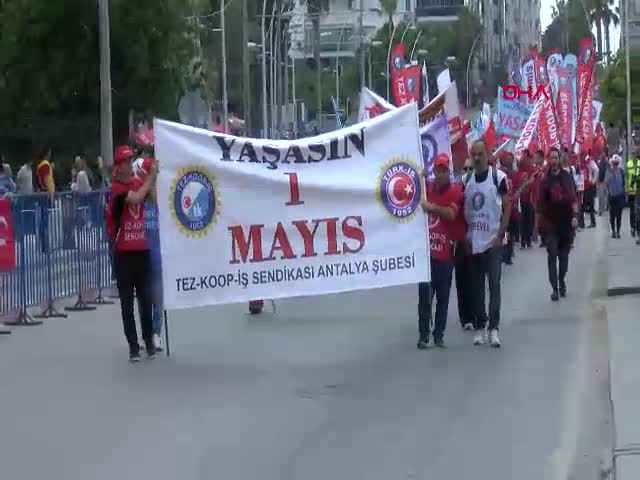 Antalya'da 1 Mayıs Emek