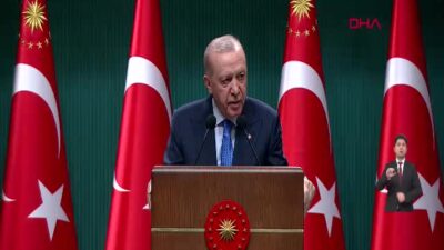 Cumhurbaşkanı Erdoğan, Kabine Toplantısı sonrası