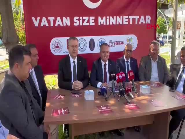 Fethiye'de şehit aileleri ve