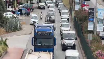 Kurban Bayramı tatilinde Bodrum'da trafik