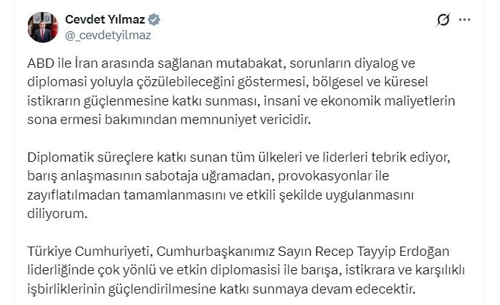 Cumhurbaşkanı Yardımcısı Cevdet Yılmaz, ABD