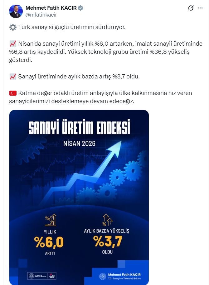 Sanayi ve Teknoloji Bakanı Mehmet