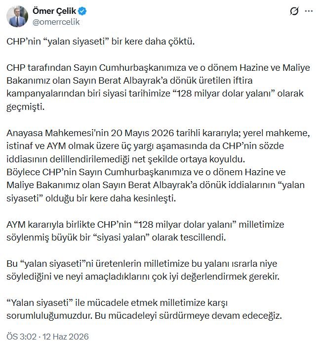 AK Parti Sözcüsü Ömer Çelik,