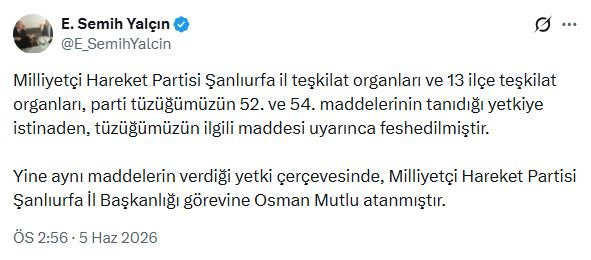 Milliyetçi Hareket Partisi (MHP) Genel