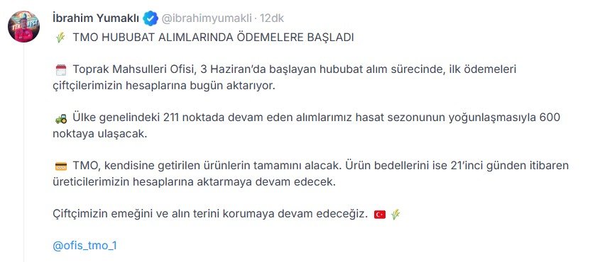 Tarım ve Orman Bakanı İbrahim