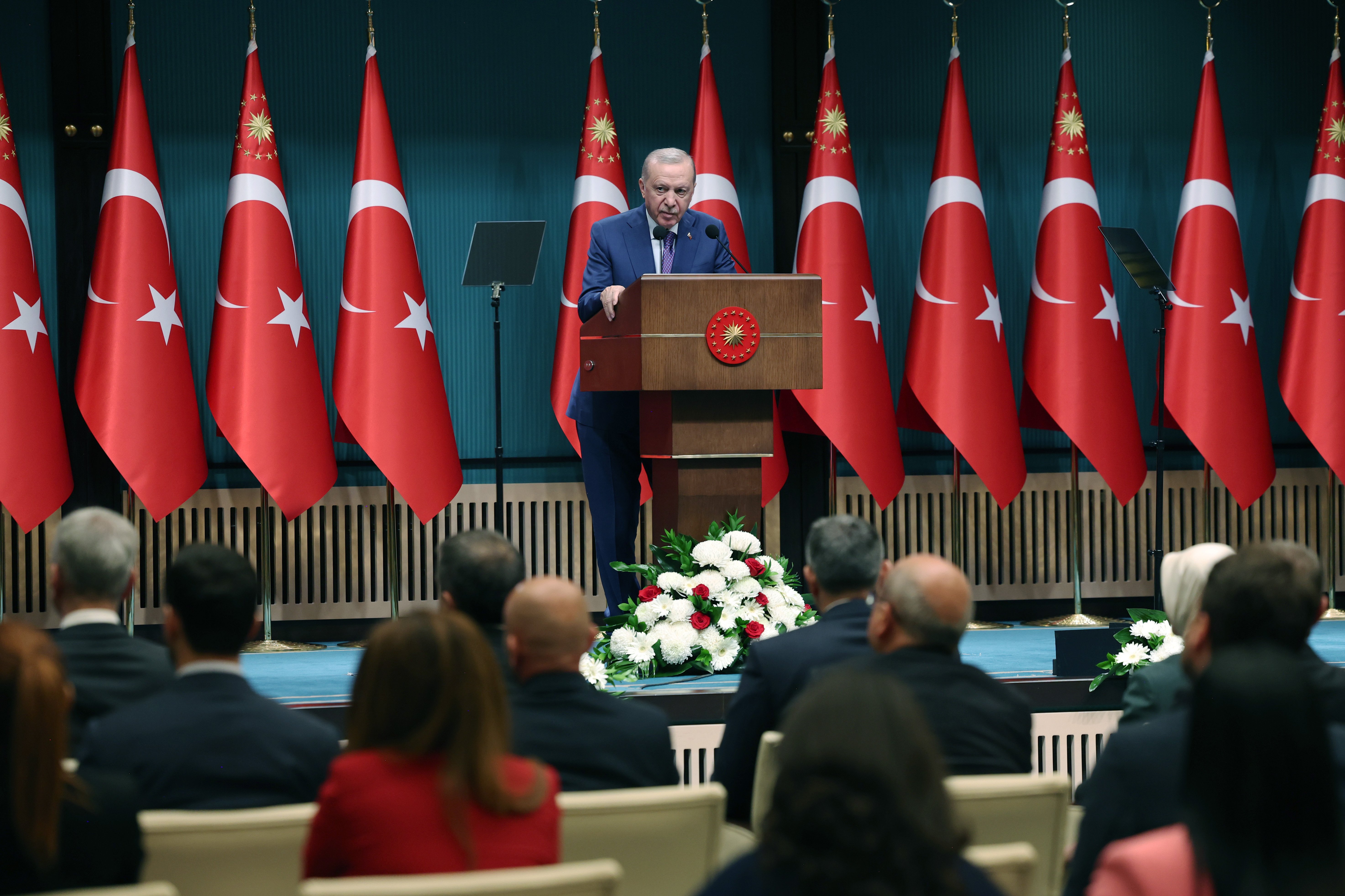 Cumhurbaşkanı Erdoğan, Kabine Toplantısı sonrası