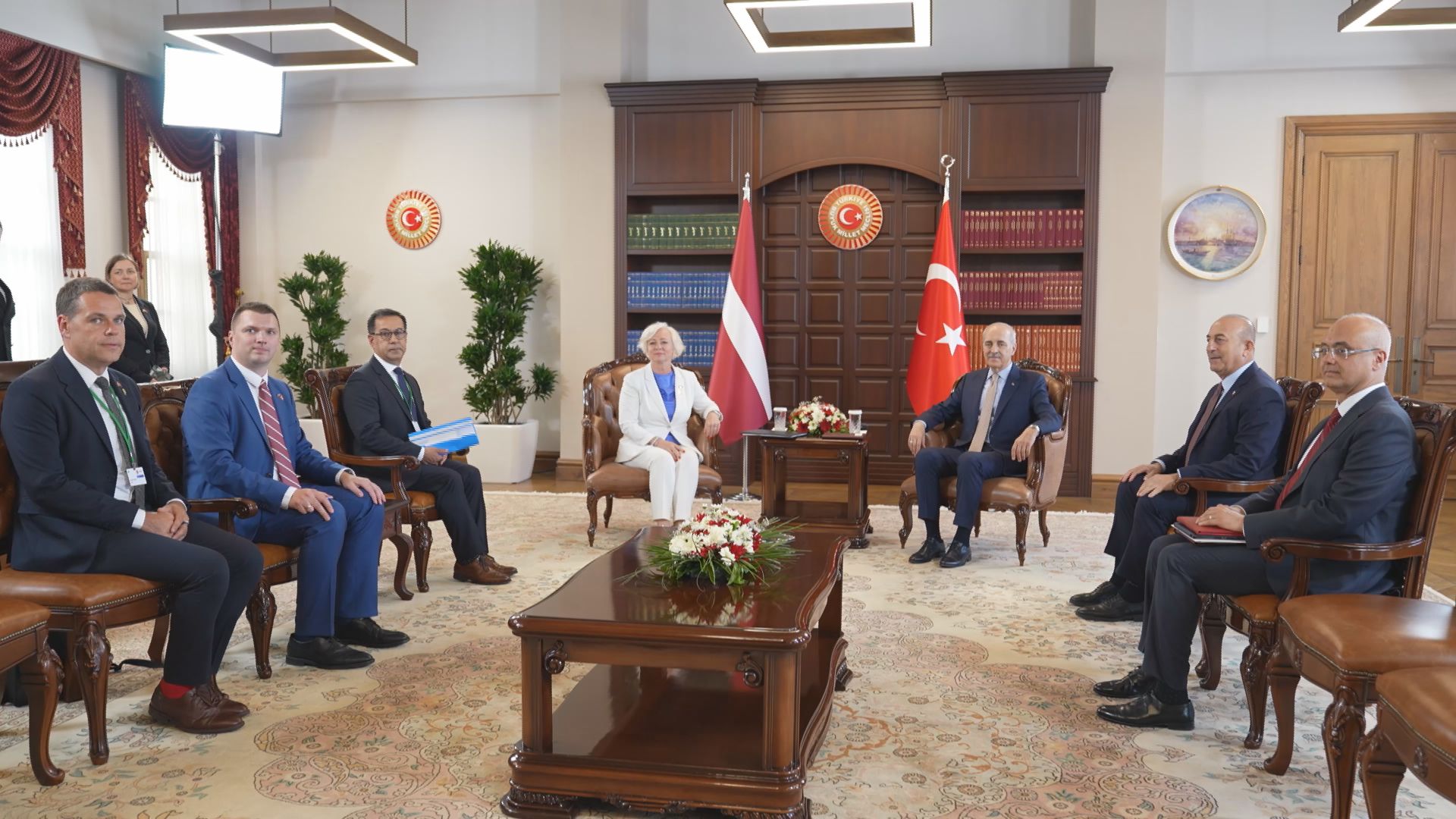 TBMM Başkanı Numan Kurtulmuş, Letonya