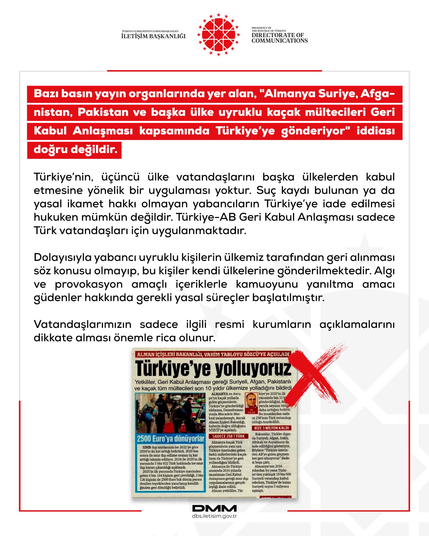 Dezenformasyonla Mücadele Merkezi (DMM), Almanya'nın