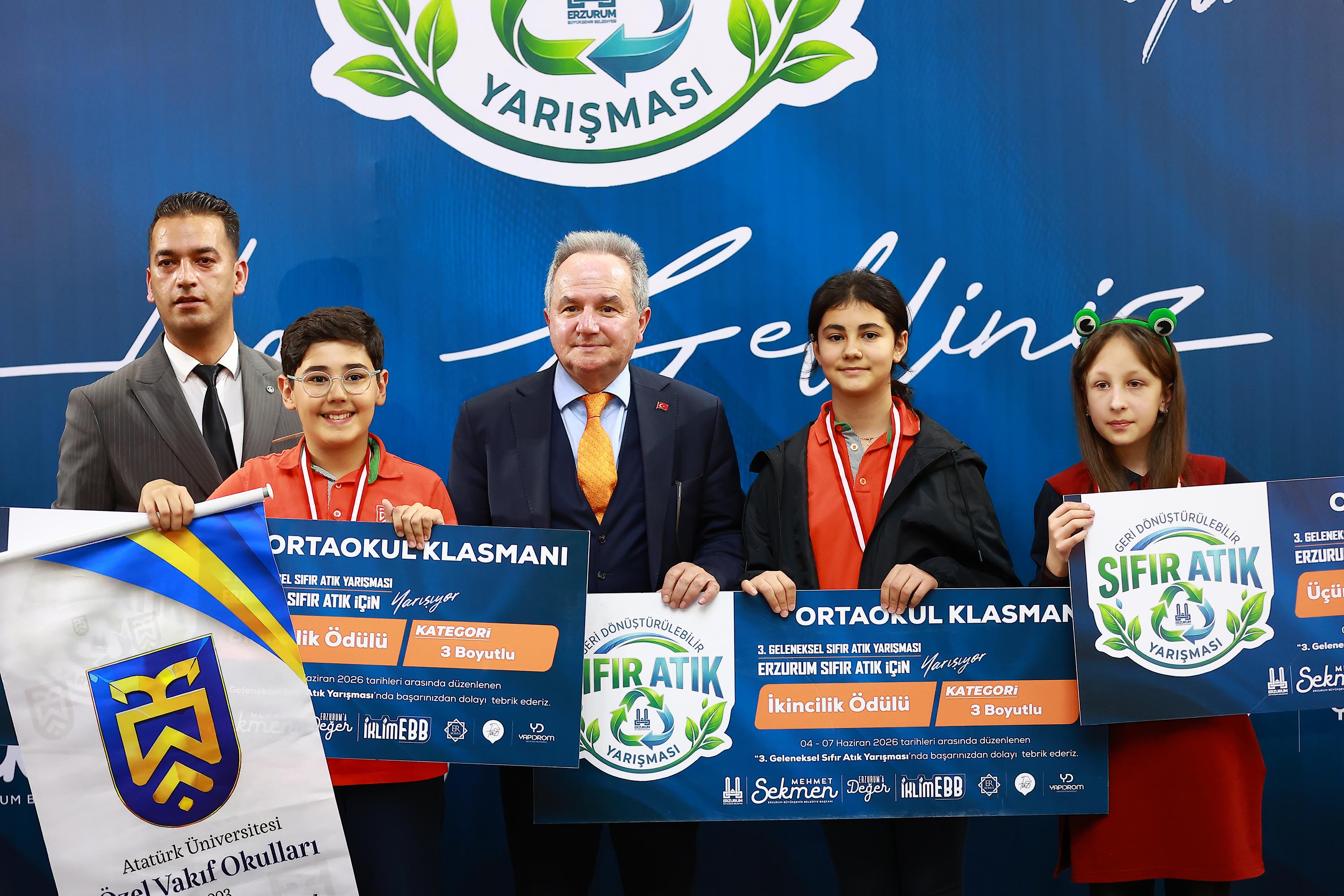 Erzurum'da düzenlenen Sıfır Atık Yarışması'nda