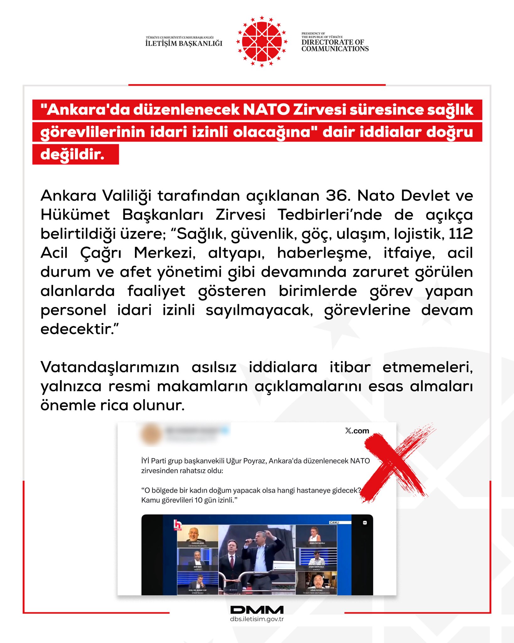 DMM, Ankara'da düzenlenecek NATO Zirvesi