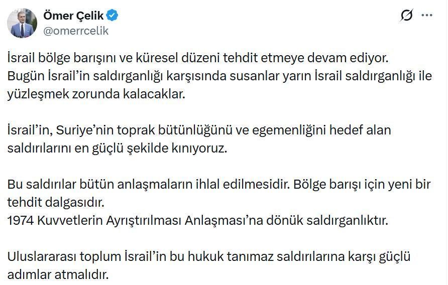 AK Parti Sözcüsü Ömer Çelik,