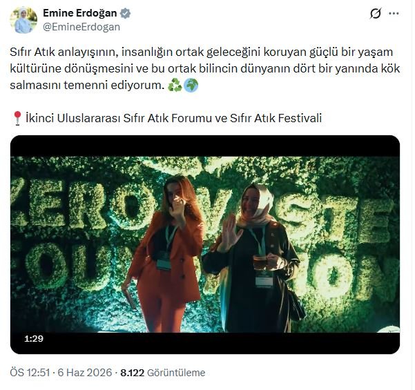 Emine Erdoğan, Sıfır Atık Festivali