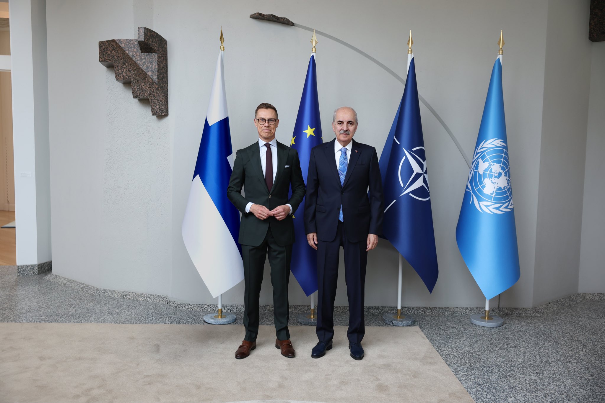 TBMM Başkanı Numan Kurtulmuş, Helsinki'de