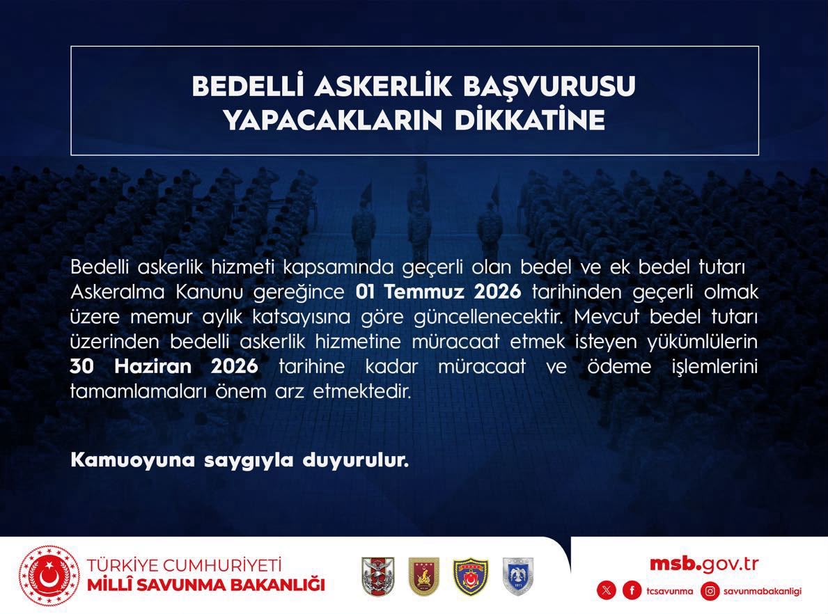 Milli Savunma Bakanlığı, bedelli askerlik