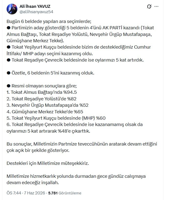 AK Parti Genel Başkan Yardımcısı