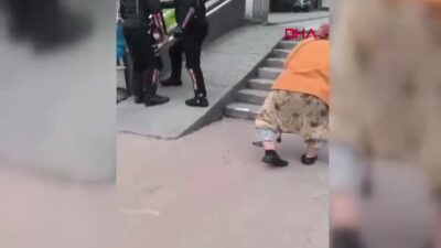 Samsun'da yunus polisleri, engelli yürüteciyle