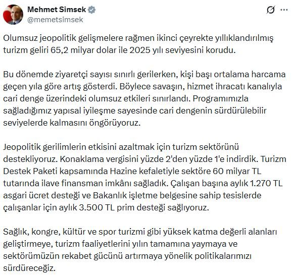 Hazine ve Maliye Bakanı Mehmet