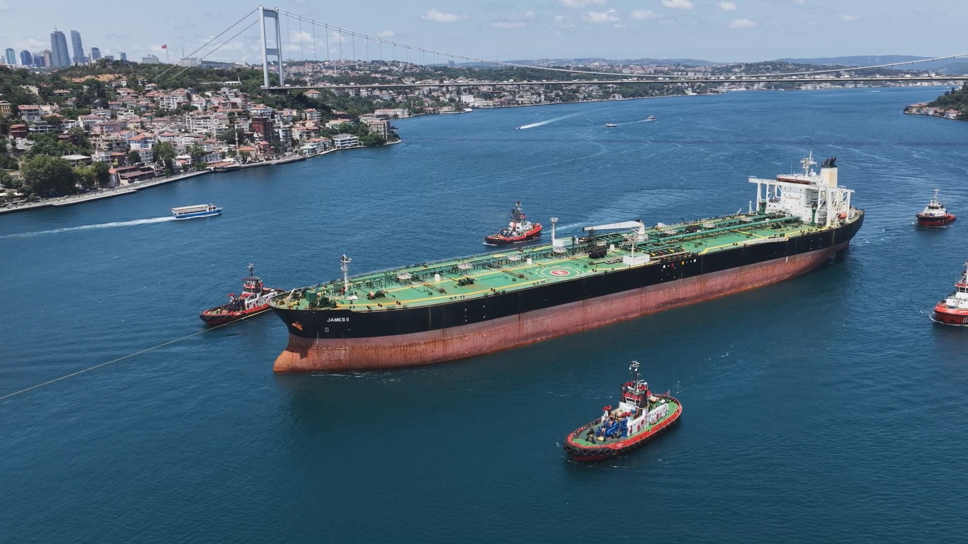 Karadeniz'de dron saldırısına uğrayan 'JAMES