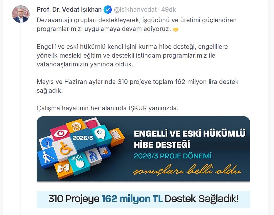 Çalışma ve Sosyal Güvenlik Bakanı