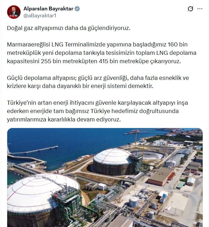 Enerji ve Tabii Kaynaklar Bakanı