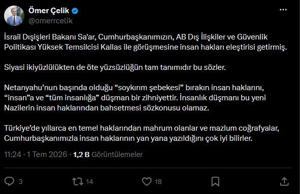 AK Parti Sözcüsü Ömer Çelik,