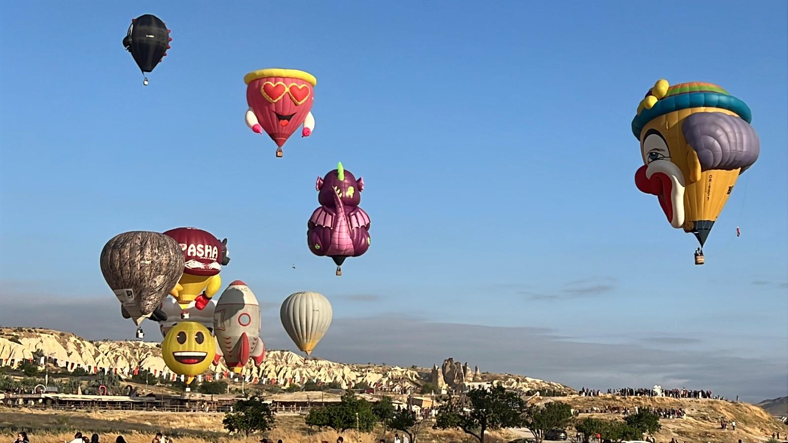 Kapadokya'da düzenlenen 7. Balon Festivali,