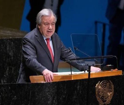 BM Genel Sekreteri Antonio Guterres,