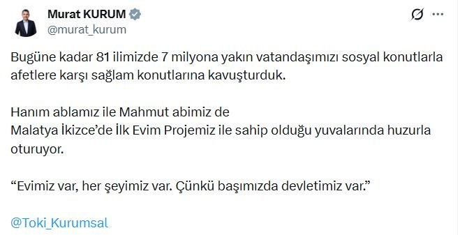 Çevre, Şehircilik ve İklim Değişikliği