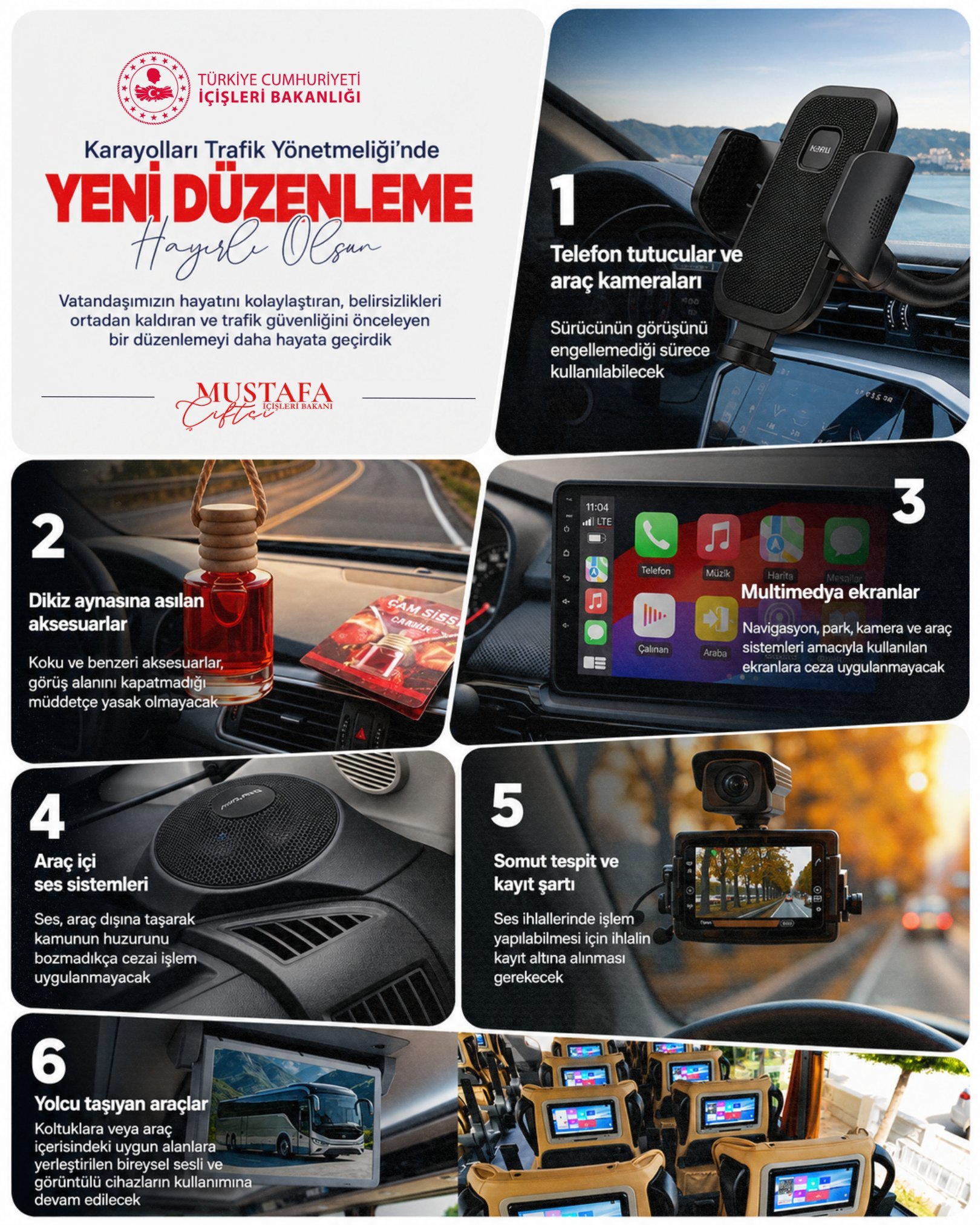 İçişleri Bakanı Mustafa Çiftçi, Karayolları