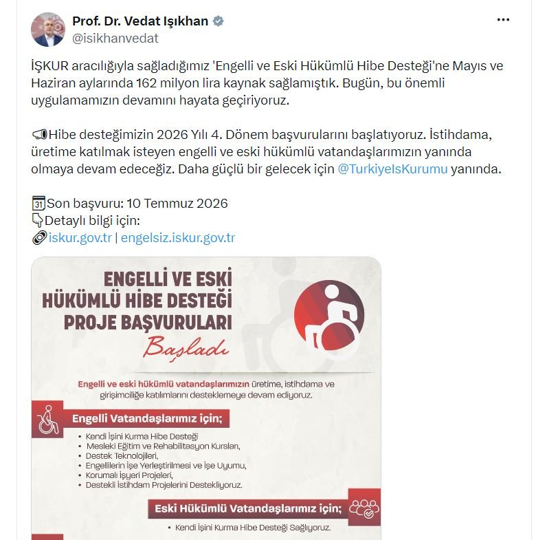 Çalışma ve Sosyal Güvenlik Bakanı