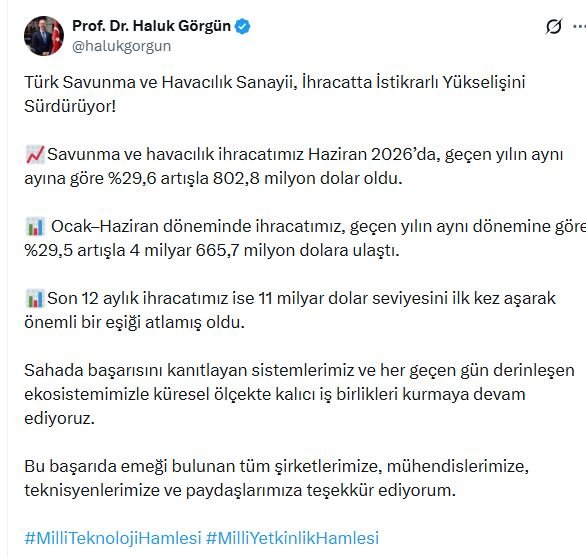 Savunma Sanayii Başkanı Haluk Görgün,