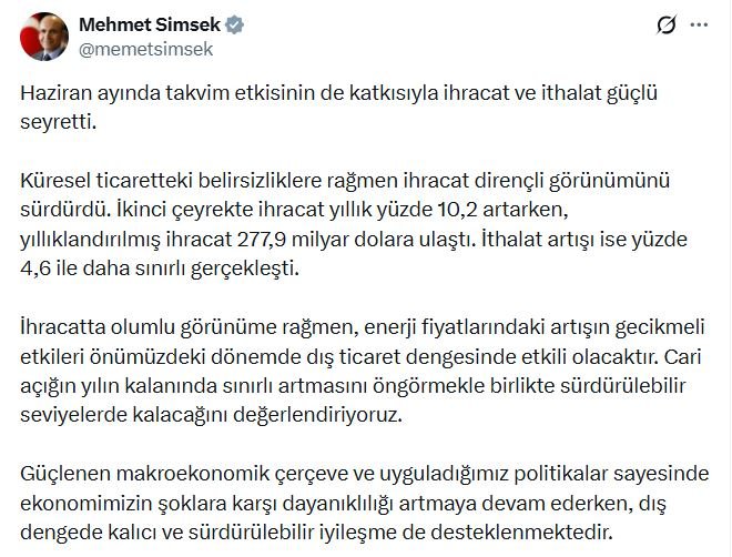 Hazine ve Maliye Bakanı Mehmet