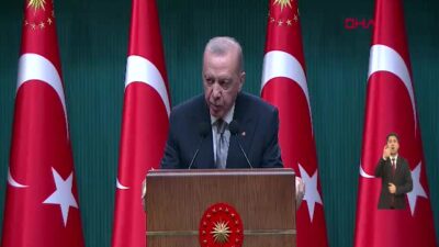 Cumhurbaşkanı Erdoğan, Kabine Toplantısı'nın ardından