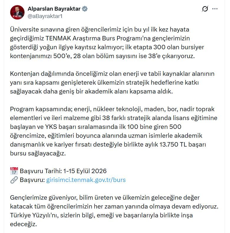 Enerji ve Tabii Kaynaklar Bakanı