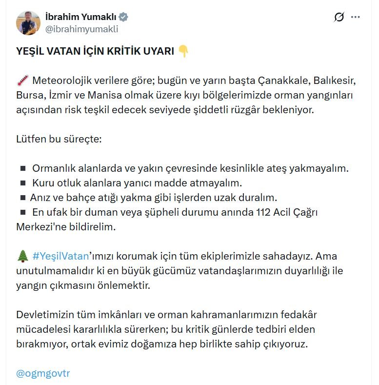 Tarım ve Orman Bakanı İbrahim