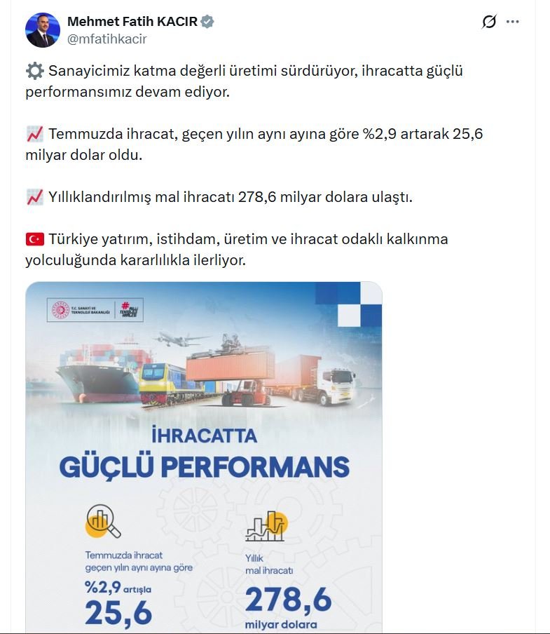 Sanayi ve Teknoloji Bakanı Mehmet