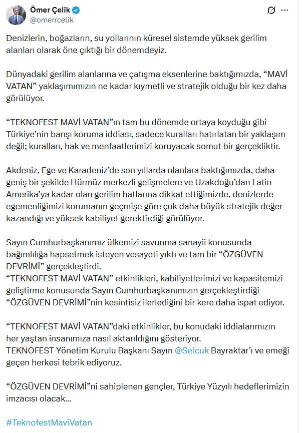 AK Parti Sözcüsü Ömer Çelik,