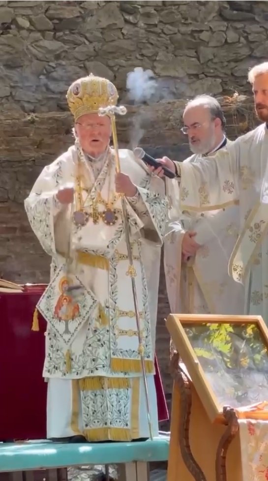 Fener Rum Patriği Bartholomeos, Erdek'teki