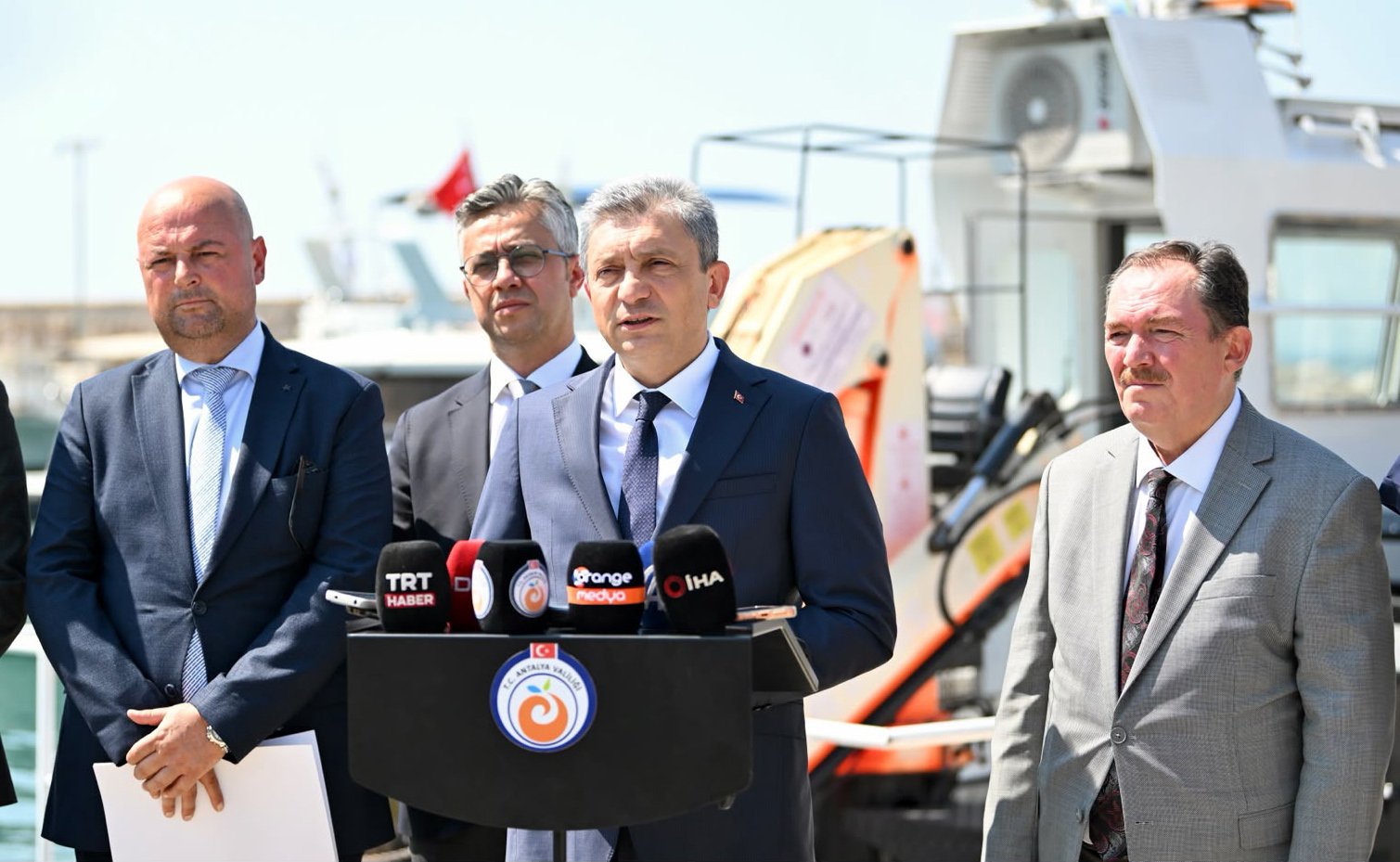 Antalya Valisi Hulusi Şahin, Akdeniz'deki