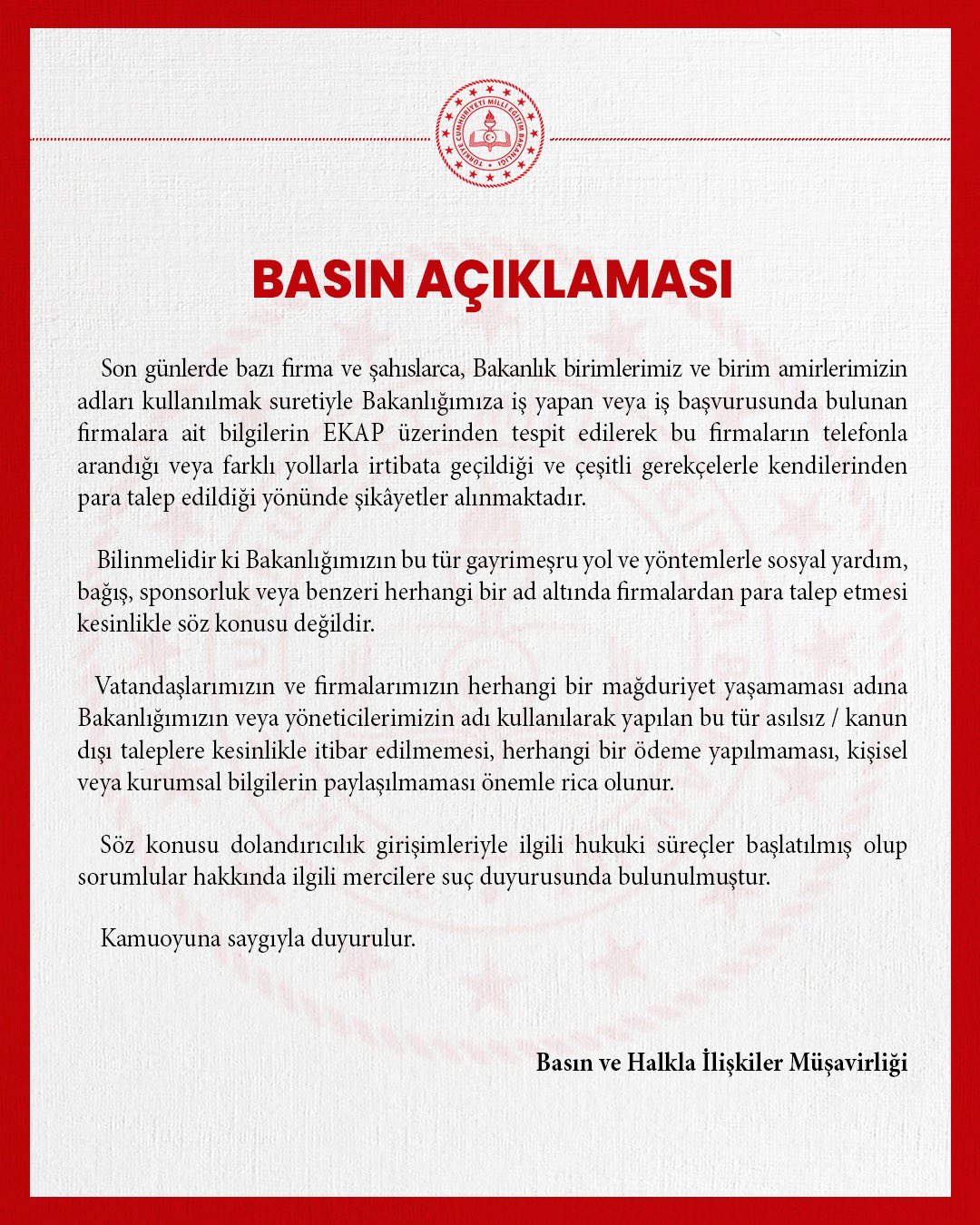 Milli Eğitim Bakanlığı, bakanlık adı