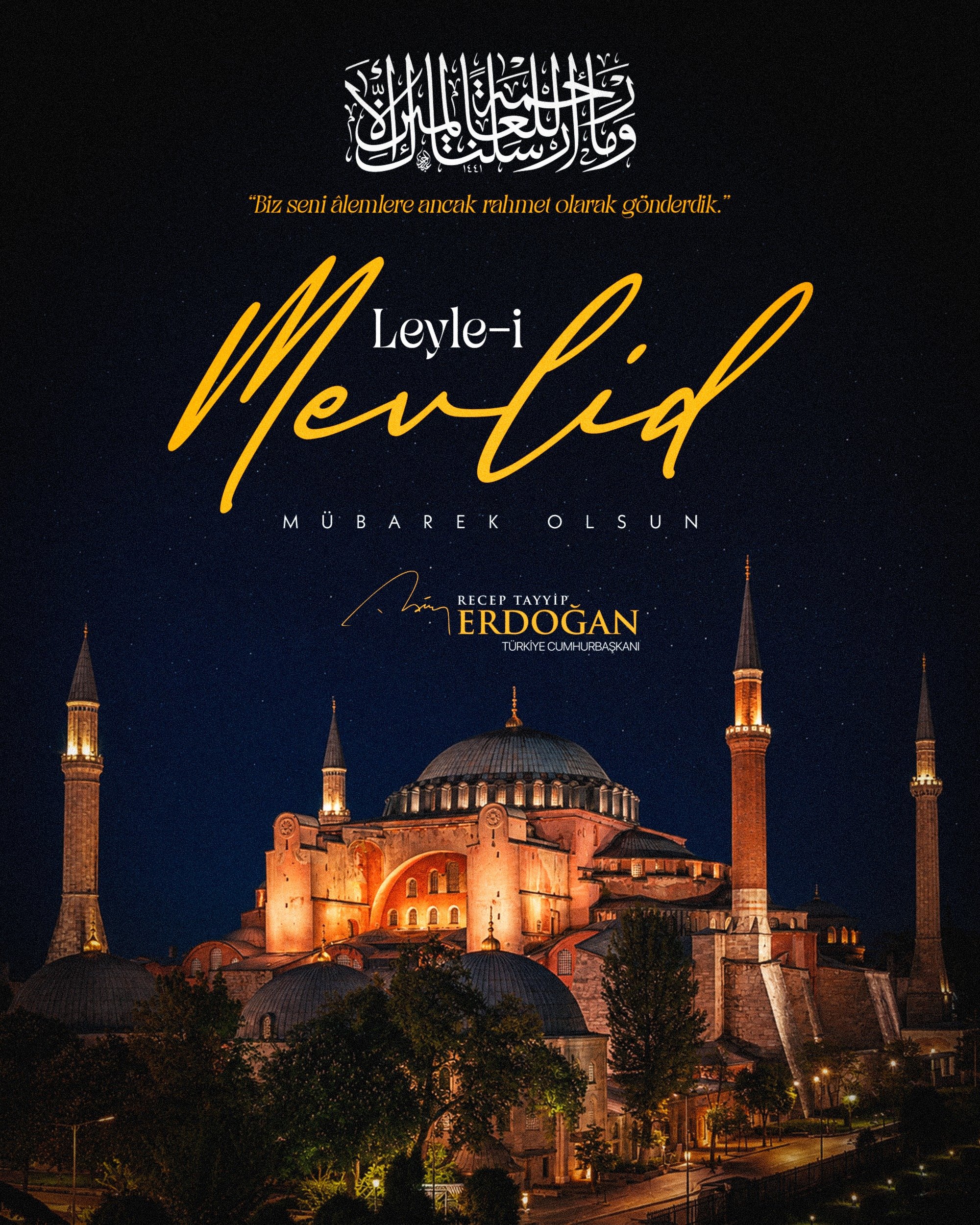Cumhurbaşkanı Recep Tayyip Erdoğan, Mevlit