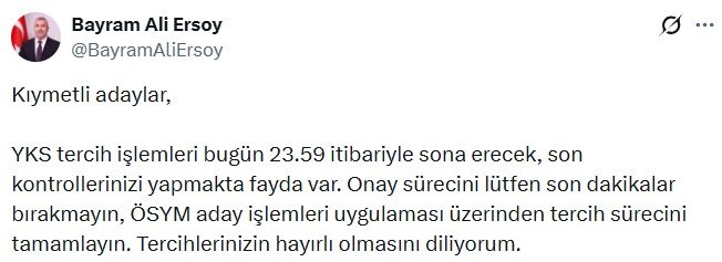 ÖSYM Başkanı Prof. Dr.